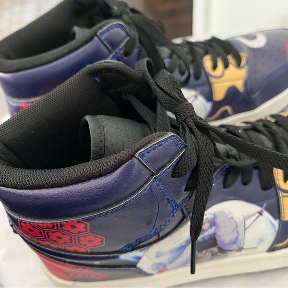 Anime Men’s High Top Lace up Sneakers Blue Character Size 9 - Picture 11 of 13